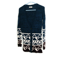 Hollister Size XS/S Oversized Cardigan Sweater Geometric Print - £6.07 GBP