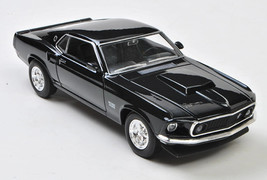 1969 Ford Mustang Boss 429 1/24 Diecast Metal Model by Welly - BLACK - $29.69