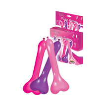 Pecker Balloons Assorted Colors (6/Box) Fun Bachelorette Party - £11.98 GBP