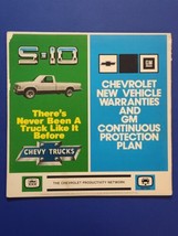 Chevrolet S-10 pickup laserdisc 1982 MCA discovision new vehicle warrant... - £14.44 GBP