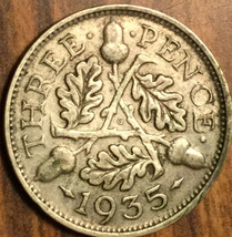 1935 Uk Gb Great Britain Silver Threepence Coin - £2.02 GBP