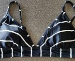 KONA SOL ~ Extra Large (XL) ~ Black &amp; White Stripe ~ Swimming Suit Top - $22.44