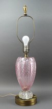 Mid Century 1950s Venetian Murano Pink Ballerina Glass Lamp Barovier &amp; Toso - £705.13 GBP