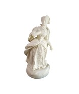 16 5/8&quot; tall Antique Parian Figure Sculpture Woman in ornate dress 19th ... - $262.35