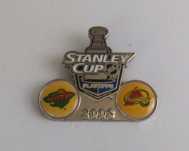 2008 NHL Stanley Cup Playoffs Colorado Avalanches vs Minnesota Wild Hat Pin - £11.06 GBP
