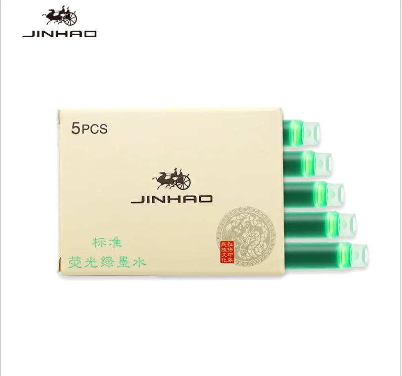 Play Jinhao 5pcs Color Ink Cartridge Refill  Fountain Pen Office School Student  - £23.17 GBP