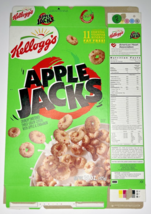 1999 Empty Kellogg&#39;s Apple Jacks 15OZ Cereal Box SKU U200/350 - £15.00 GBP