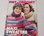 Mon Tricot Knit &amp; Crochet Magazine October 1976 MD37 Maxi Sweaters - £10.20 GBP