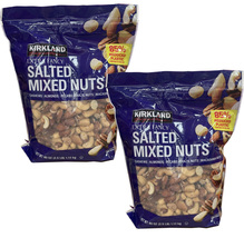 2 Packs Kirkland Signature Extra Fancy Mixed Nuts, Salted, 2.5 Pounds - £35.00 GBP