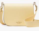 Kate Spade Madison Saddle Bag Yellow Butter Leather Purse KC438 NWT $349... - £81.76 GBP