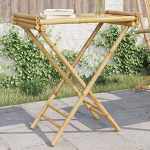  Folding Tray Table Natural Bamboo Bamboo Medium Foldable - $2,261.71 MXN
