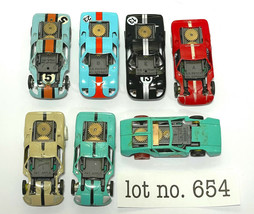 7pc 1960s AURORA T-Jet Thunderjet Ford GT GT40 Runner Racer cool SLOT CA... - $389.99