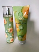 Bath And Body Works Cucumber Melon Fine Fragrance Body Mist &amp; Body Cream New - £21.23 GBP