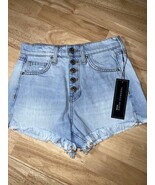 29/8 Veronica Beard High Rise Timmi Cutoff Denim Shorts in Aire BNWTS $1... - $82.04 CAD