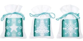 DIY Vervaco Winter Nordic Christmas Potpourri Gift Bag Cross Stitch Kit set/3 - £19.94 GBP