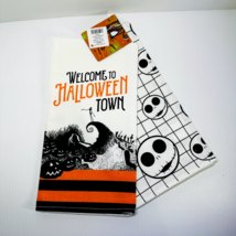 Nightmare Before Christmas 2023 Halloween Set Of 2 Hand Towels 19.25 Inches - £27.39 GBP
