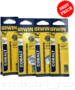 Irwin 3016009 9/64&quot; Cobalt  Drill Bit Pack of 4 - £14.23 GBP