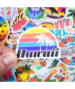 50 PCS Hawaii Summer Beach Traveling Sticker Pack, Surfing Holiday Lugga... - £10.61 GBP