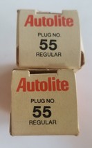 Lot of Two(2) Autolite 55 Spark Plugs - £7.31 GBP