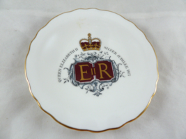 VTG Royal Grafton Queen Elizabeth II 1977 Silver Jubilee 4” Plate Bone China - $13.85