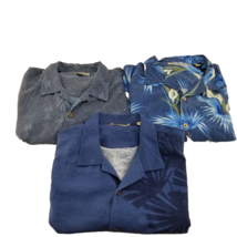 3 of Tommy Bahama Shirt Mens 2XL Blue  100% Silk Hawaiian Floral Button ... - £70.85 GBP