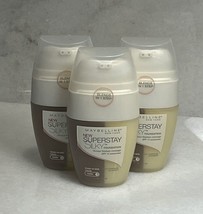 3 Maybelline Superstay Silky Foundation SPF 12 - Dark 3 Cocoa - 1oz - £20.50 GBP