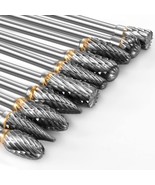Carbide Burr Set Compatible With Dremel Rotary Tool 10Pcs Die Grinder Bits - $57.61 CAD