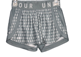 Under Armour HeatGear Women&#39;s Loose Running Shorts Size XS Gray W/ Pockets - £10.79 GBP