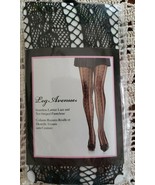 Leg Avenue Brand ~ Seamless Lattice Lace &amp; Net Stripe Pantyhose ~ One Si... - $28.06 CAD