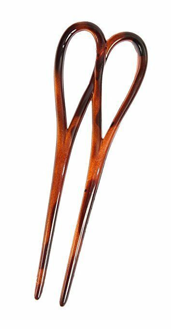 Caravan French Double Hair Pin with Twist In Tortoises Shell, .65 Ounce - $7.70