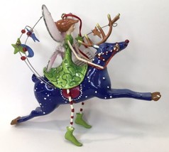 Department 56 Fairy Riding Blue Rudolph the Red Nose Reindeer Christmas ... - £39.95 GBP