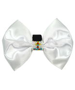 Exquisite Beaded African Trimmed Satin Bows for Pets - £8.37 GBP