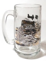 Missouri The Ozarks Log Cabin Lake Scene 5.5&quot; Collectible Mug Glass  - $27.71