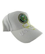 US Army Hat White Cap United States Army Seal, White and Yellow - £7.35 GBP