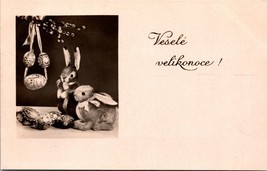 Vesele Velikonoce Happy Easter Czech Fantasy Bunny Eggs DB Postcard L1 - £5.37 GBP