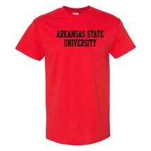AS01 - Arkansas State Red Wolves Basic Block T Shirt - Small - Red - £18.87 GBP