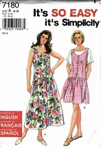 1996 Misses&#39; DRESS or JUMPER Simplicity Pattern 4180 Sizes 8-18 UNCUT - $12.00