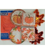 Fall Harvest Thanksgiving Luncheon Plates, Napkins, Table Covers, Select... - $2.99