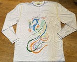 Vtg Y2K Coogi Shirt Mens 4XL White Rainbow Dragon Logo Embroidered Art O... - £12.03 GBP