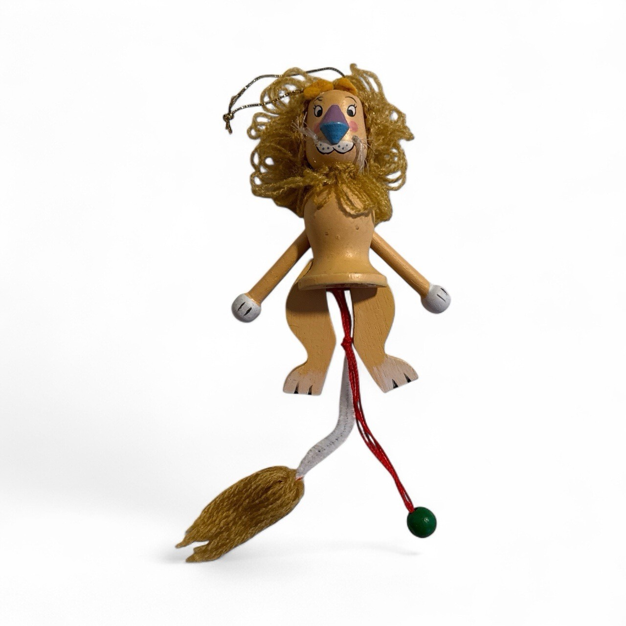 Wooden Wizard of Oz Pull String Christmas Ornaments Halloween Kurt Adler 1980s Item image 3