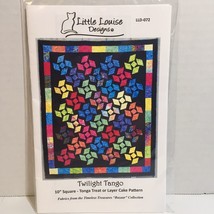 Twilight Tango Quilt Pattern 5 Sizes 10&quot; Square Layer Cake Little Louise Designs - £10.05 GBP