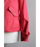 Talbots 10P Coral Pink One-Button Cotton Linen Stretch Blazer Jacket SJ2 - $23.56