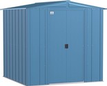 Arrow Sheds 6&#39; x 6&#39; Outdoor Steel Storage Shed, Blue - $857.99