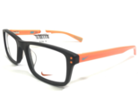 Nike Kids Eyeglasses Frames 5537 210 Matte Brown Orange Rectangular 47-1... - $60.56