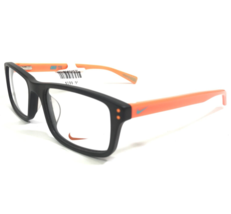 Nike Kids Eyeglasses Frames 5537 210 Matte Brown Orange Rectangular 47-16-130 - £48.29 GBP