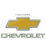 Chevrolet Chevy Car logo Digitized filled embroidery design Digital Down... - £3.58 GBP