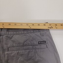 Columbia XM4598 Men's Gray Cotton Flat Front Shorts Size 34 (34W×10L) image 7