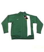 Nike Team Boys Youth S 6-8 Green White Full Zip Sweatshirt Mock Neck MER... - £26.30 GBP