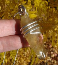 Kundalini African Congo Citrine Lemurian Pendant, Genuine South Africa #211 - €48,58 EUR