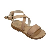 Leather handmade Greek summer in Greece Sandals for kids/ criss cross sandals/ba - £42.28 GBP